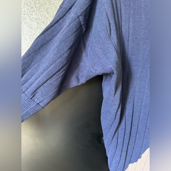 Cotelac two tone Knit Sweater Crew Neck Pullover Ribbed Trim Size 0 US size 4 - Picture 7 of 9